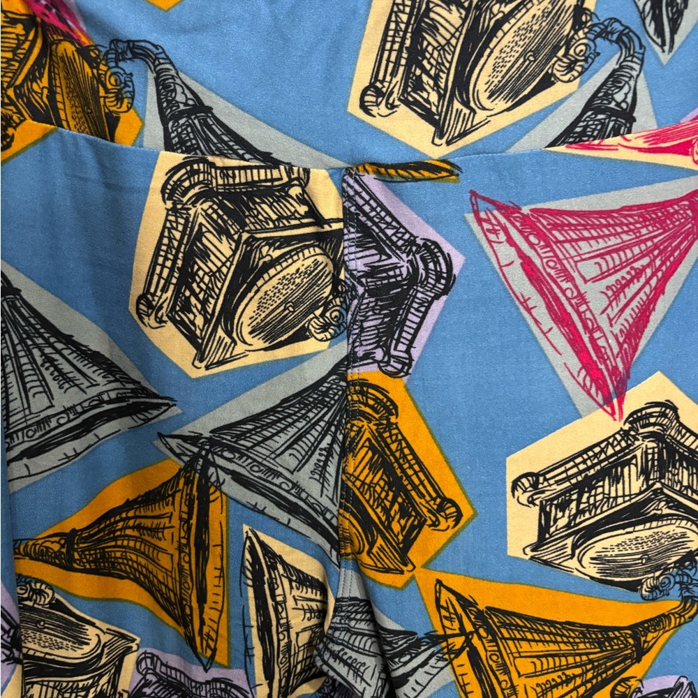 Colorful Geometric‎ Print Leggings (LuLaRoe) - Picture 2 of 2